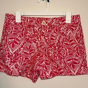 Lilly Pulitzer Callahan Pink and White Shorts SIZE 4